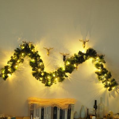 China Holiday Decoration Lighting High Quality Artificial Green Vine Garland Lights Decorative LED Lights LED Lights for sale