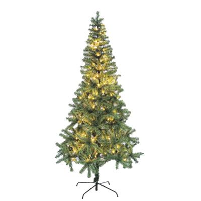 China Christmas Tree with 180Led PVC Led Light Artificial Green Christmas Tree Lights String Christmas Decorations Tree Flashing Warm White Lights for sale