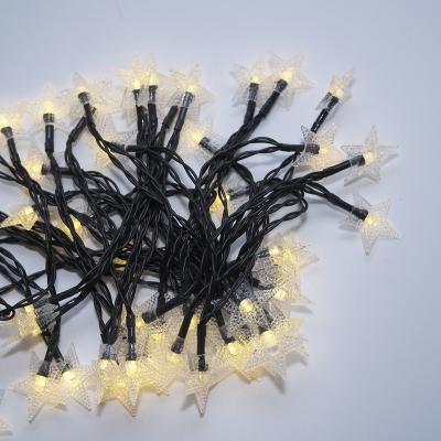 China 2 Model High Quality Solar 60 LED Stars Mini LED Lights Holiday Lighting LED String Lights for sale