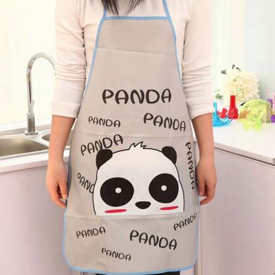 China Hot Sale Women Casual Kitchen Apron Waterproof Cute Cartoon Kitchen Cooking Bib Kitchen Apron Avental Room Creative Barbecue for sale