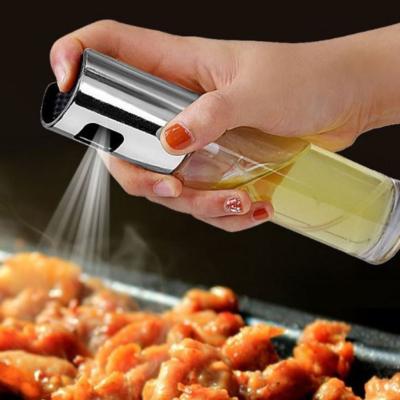 China Stored Leakproof BBQ Glass Olive Oil Sprayer Kitchen Oil Spray Bottle Pump Stainless Steel Drops Oil Dispenser BBQ Cooking Tools for sale