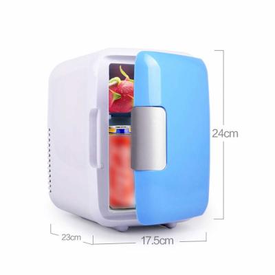 China New Design ABS Mini Car Cooler Box Cup Freezer Fridge Warmer 4L Portable Electric Fridge Cooler Car Fridge For Travel for sale