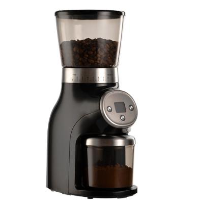 China Hotel New Arrvial Custom Logo Coffee Grinder Coffee Grinder Burr Timing Electric Automatic Concial Coffee Grinder for sale