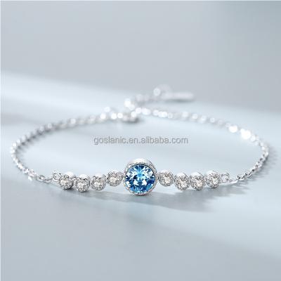 China Austrian High-end Popular TRENDY Crystal Bracelet Jewelry & Bangles Wholesale of S925 Sterling Silver Bracelet for sale