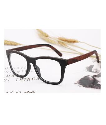 China OEM Logo Wholesale Men Women Optical Glass Spectacle Rectangle Glasses High Quality Wooden Bamboo Frames Full Of Anti Glass Blue Light Glasses for sale