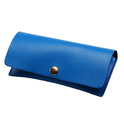 China Glass Storage Custom Sunglasses Glass Cloth High End Leather Material Case for sale