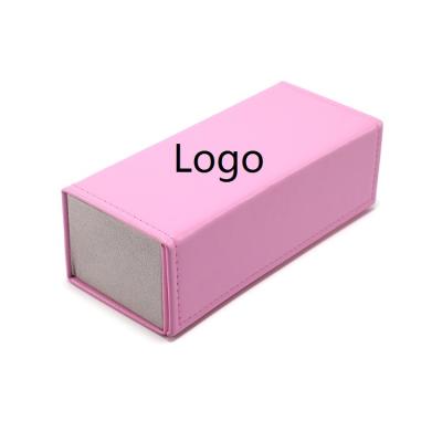 China Eyewear Glass Storage Customized Sunglasses Case Protective Glasses Case Pockets Spectacle Box Pink Sunglasses Package Folding Case PVC for sale