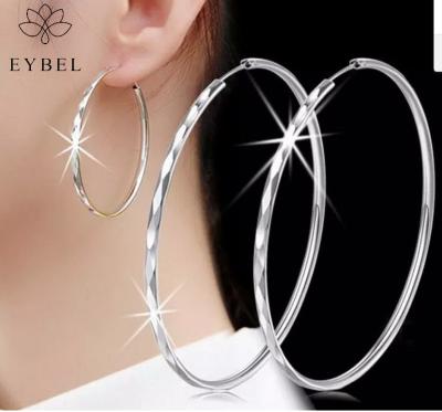 China Office/career fashion rings jewelry for 2021 Women's Central Institute of Statistics rhombus earring factory genomic wholesale Korean circle earrings for sale