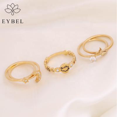 China Fashion Trend Ring Wholesale High Sense Niche Design Cute Ring Jewelry Women Stainless Steel Jewelry for sale