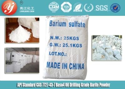 China CAS 7727-43-7 Oil Drilling Grade Barite Powder , High Purity BaSo4 API Standard for sale