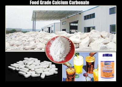 China CAS No 471-34-1 Natural Calcium Carbonate Food Grade , Calcium Chewing Tablets for sale