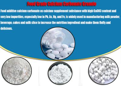 China CAS No. 471-34-1 Feed Grade Calcium Carbonate Granule Physical Method for sale