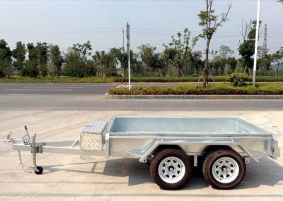 China 10x5 Hot Dip Galvanised Tandem Trailers 2000KG for sale