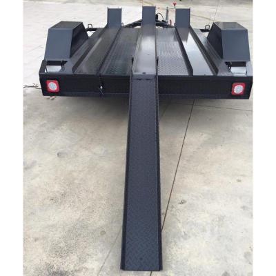 China 7x5 Three Track Motorcycle Transport Trailer , 2 Bike Motorcycle Trailer for sale