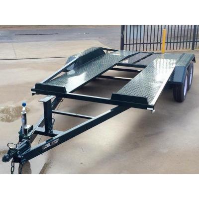 China Tandem Axle 16x6 Flat Deck Car Trailer / Auto Transport Trailer Lightweight for sale