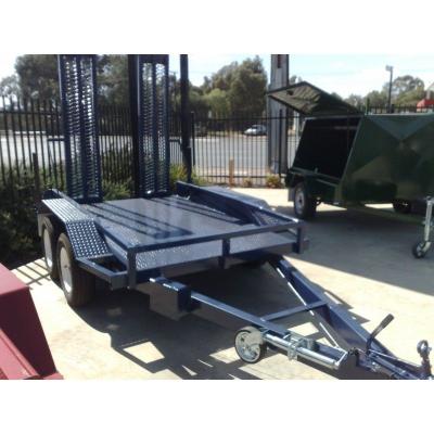 China Low Loader Tandem Axle Plant Equipment Trailer 8 X 5 For Agriculture / Industrial for sale