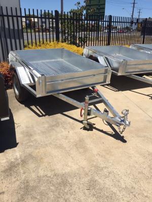 China Hot Dipped Galvanised 8x5 Single Axle Trailer 750kg Capacity for sale