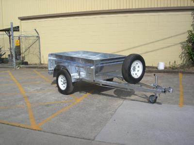 China Safety Galvanised Off Road Trailer 7x5 Box Trailer Independent Suspension for sale