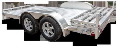 China 5 X 3 Tandem Axle Aluminum Trailer , Solid Axle Aluminum Box Trailer for sale