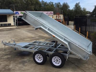 China Steel 10x6 Hot Dipped Galvanized Tandem Trailer 3200KG With LED Light for sale