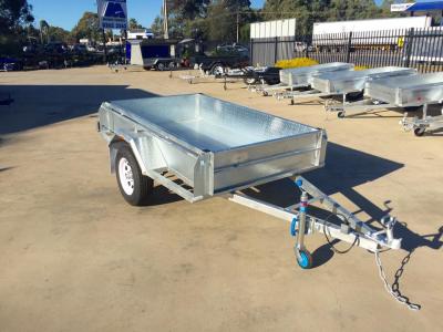 China 6X4 Hot Dipped Galvanised Single Axle Trailer 750KG for sale