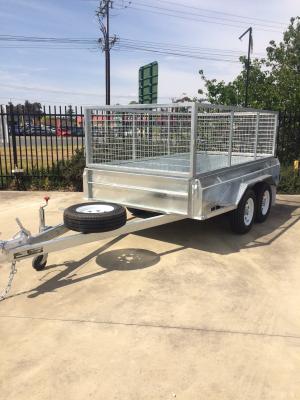 China 10x6 Fully Hot Dipped Galvanised Tandem Caged Trailer 2000KG for sale