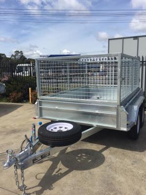 China 8x5 Fully Hot Dipped Galvanised Tandem Caged Trailer 2000KG for sale