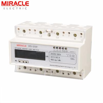 China Three phase type din rail CT meter with rs485 modbus DTS-121DY for sale