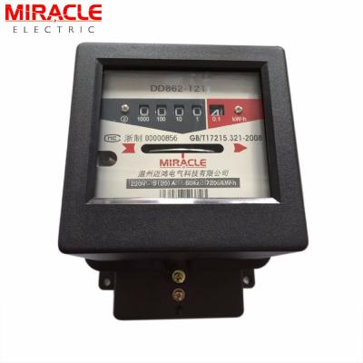 China High Overload Single Phase Electrical Mechanical KWH Meter With 6 Digit Mechanical Meter for sale