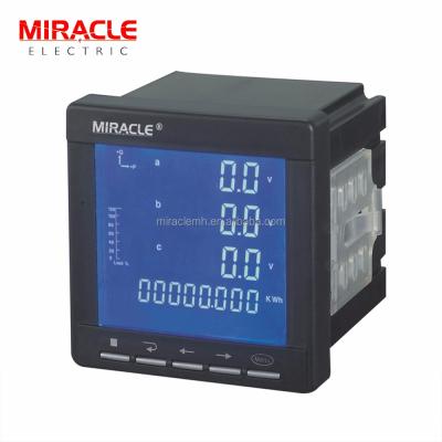 China Measuring Single Phase Voltage 0-9999 Single Phase Panel Mounted Digital Electronic Wattmeter Voltage Meter for sale