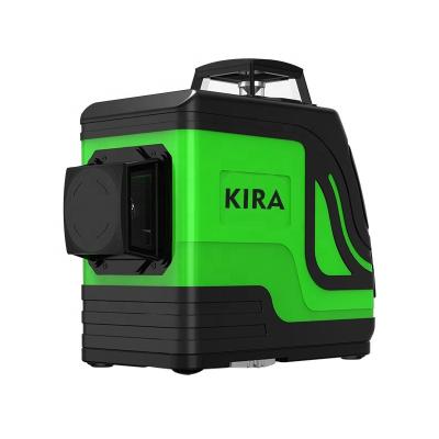 China KIRA 3D Laser Level 12 Lines Green Beams Rotary 360 Self Leveling Automatic Laser Concrete Leveling Machine 215x150x120mm for sale