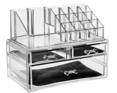 China Customizable clear transparent acrylic makeup storage new storage and sorting box for sale