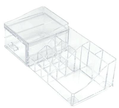 China Wholesale Customized Acrylic Storage Creative Design Makeup Storage Clear Display Box for sale