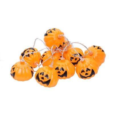 China Hot Selling Indoor and Outdoor Decoration Bulbs 10m 50 3AA Battery Decoration American Led Halloween Pumpkin Lamp for sale