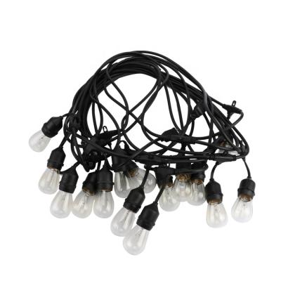 China Wedding/Christmas/Halloween/Waterproof Outdoor Wedding 11W Festoon Decoration Patio String Lights Garden Decoration S14 48ft for sale