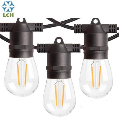 China Morden CE S14 15bulb 1.5w 230V Pendant Rope Led Train Night Light String For Home Decor for sale