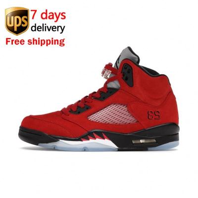 China EVA DD0587-600 Raging Bull 5 Red Runner Green Bean Green Air Jordan Nike Air Jordan 5 Retro Se Men for sale