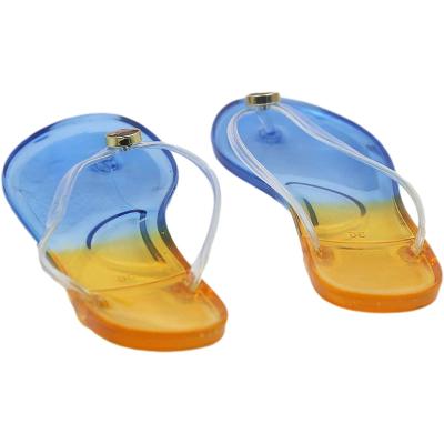 China Cushioning Flops for Sliders Lady Branded Upper Cute Custom Logo Plastic Flip Flops for sale