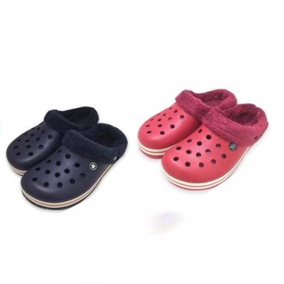 China Fashion Trend Protection Plain Garden Cold Proof Adult Unisex Couple Winter Sweeping Shoes Clog Sandal for sale