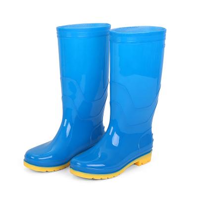 China High Quality Lightweight Quick Dry Rain Boots Yellow Unique Plastic Popular Women Man Boots for sale