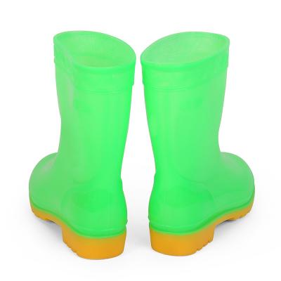 China Light Rain With Socks Boot Shoe For Woman Water Fashion Adult Men Rain PVC Shoe for sale