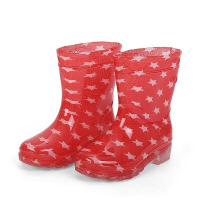 China Light Water Snow Shoes Safety_Boot_Sale Rubber Knee High Heel Women Kids Rain Boots for sale