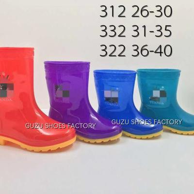 China Size 26-40 Kindergarten Girls Kids Garden Rubber Rain Boots Lightweight Outdoor Casual Waterproof Rubber Boots for sale