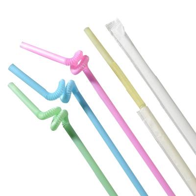 China High Quality Disposable 100% Biodegradable Compostable Plastic Straws Wholesale PLA Plastic Drinking Straws for sale