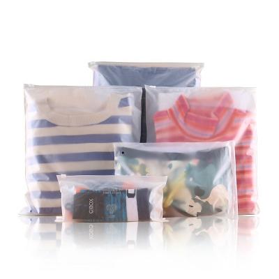 China PLA Slider Zipper Pouch BIODEGRADABLE Waterproof Custom Frosted Swimwear Clothes Sock Plastic Packaging Zip Lock Bag for sale