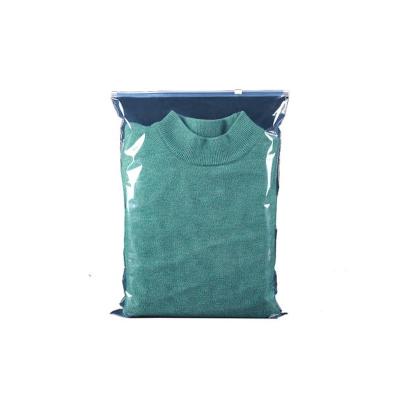 China BIODEGRADABLE Portable Zipper Bags Handle Bag Mailing Bag For Clothing Packaging for sale