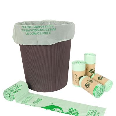 China BIODEGRADABLE Rack Friendly Organic Compostable Trash Bag 100% Biodegradable Plastic Rack Trash Bag for sale