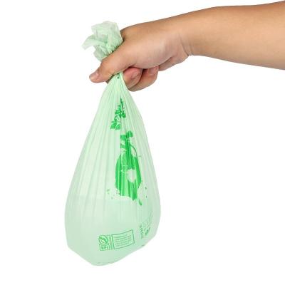 China BIODEGRADABLE Hot Selling Fully Biodegradable Eco Friendly Household Pla Disposable Plastic Garbage Bag Garbage Bag for sale