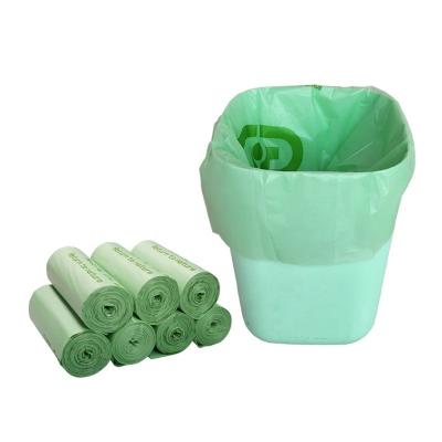 China BIODEGRADABLE Cornstarch +PBAT+PLA Kitchen Recyclable Household Waste Bag Plastic Waste Bag Roll for sale