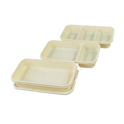 China 100% Food Grade Materials Food Container Hamburger Box Packaging Eco-Friendly Biodegradable Food Wrappers Box Takeout Food Container For Quickly for sale